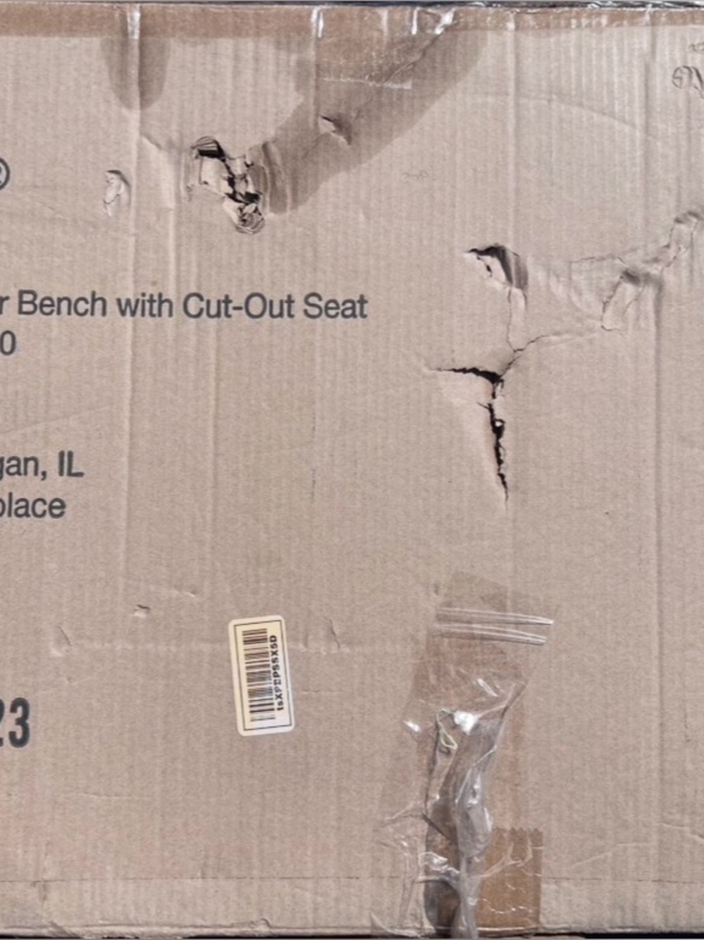 DMI Heavy Duty Sliding Transfer Bench with Cut-Out Seat 522-1734-1900 - Picture 5 of 5